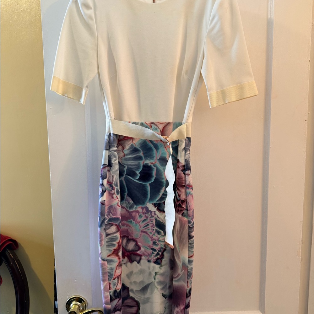 Ted Baker Cream Blouse with Rose Gold Zip